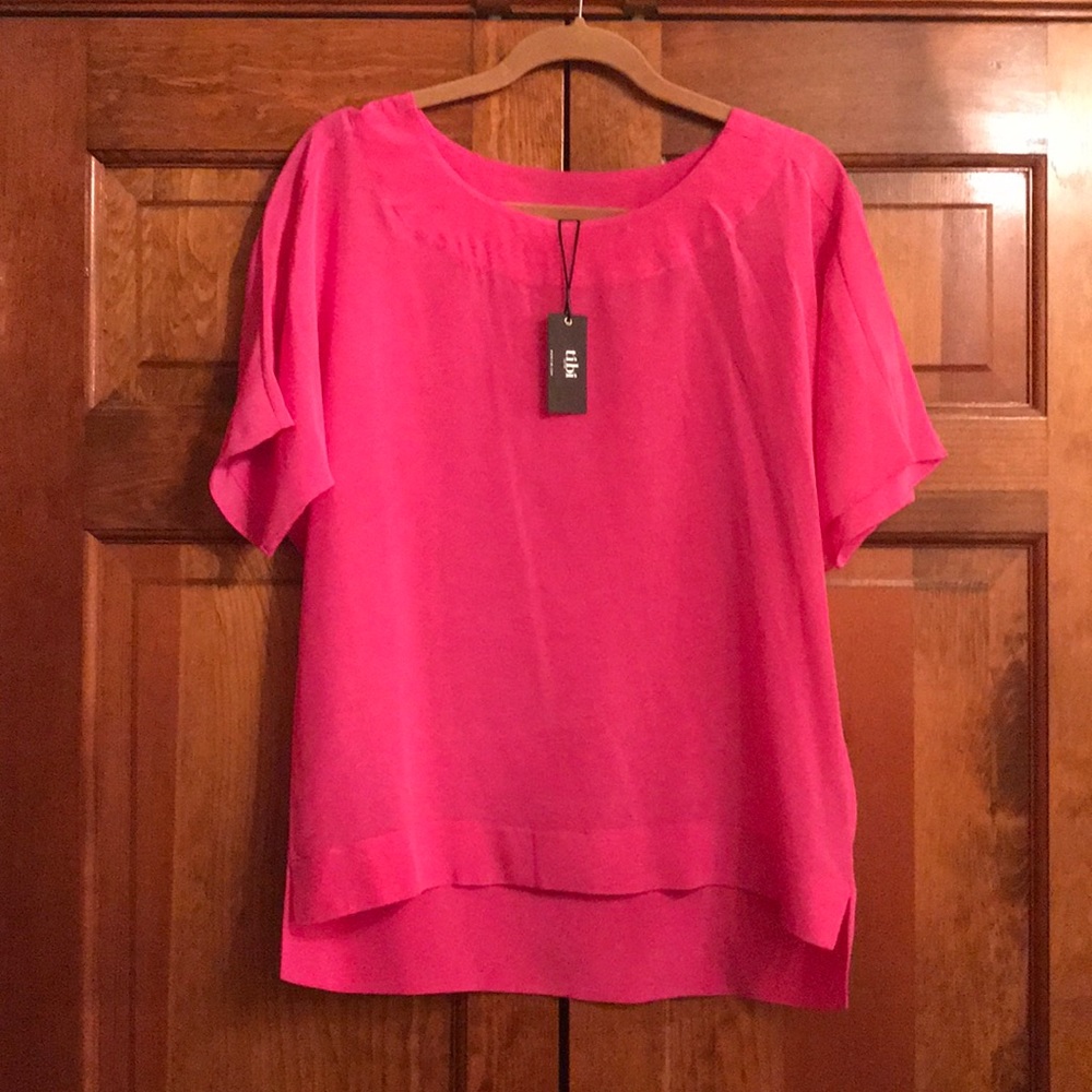 Tibi Silk Top